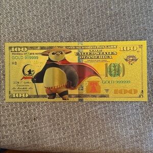 Kung Fu Panda Novelty Dollar Bills